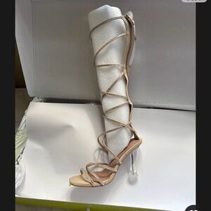 Gianni Bini Beige Strappy Heels